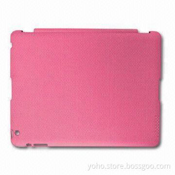 Leather Case for iPad2, with high-end PC and Global Rubber Leather, Available in Six Colors